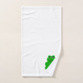 Frosch-Design mit Monogramm Badhandtuch Set (Handtuch)