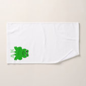 Frosch-Design mit Monogramm Badhandtuch Set (Handtuch)