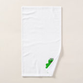 Frosch-Design mit Monogramm Badhandtuch Set (Handtuch)