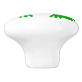 Frosch Design Personalisiert Keramikknauf (Seitenansicht)
