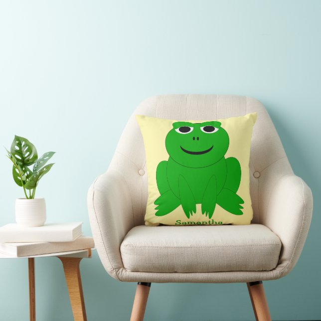 Frosch Design Personalisiert Kissen (Stuhl )