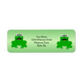 Frosch-Design-Rücksendeadresse (Vorne)
