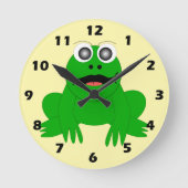 Frosch Design Runde Wanduhr (Vorderseite)