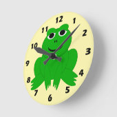 Frosch Design Runde Wanduhr (Winkel)