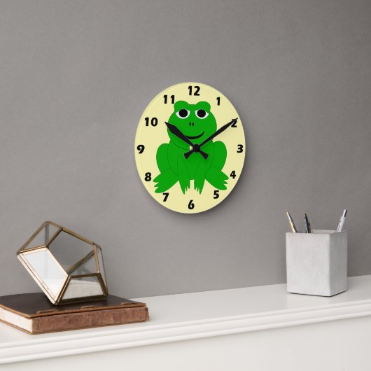 Frosch Design Runde Wanduhr (Büro)