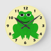 Frosch Design Runde Wanduhr (Vorderseite)