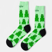 Frosch Design Socken (Linkes Detail)
