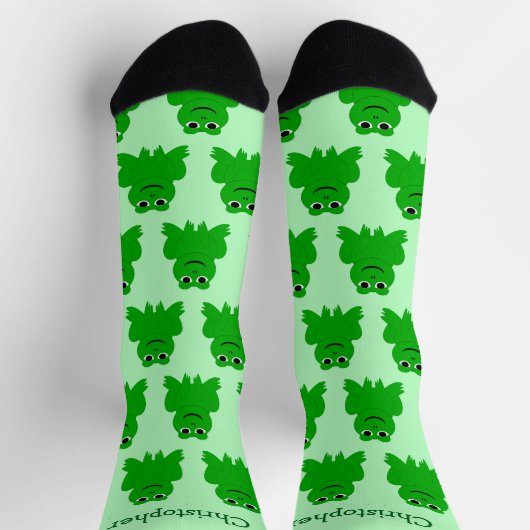 Frosch Design Socken (Oben)