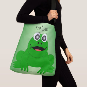 Frosch Design Tragetaschen Mit Langen Trägern