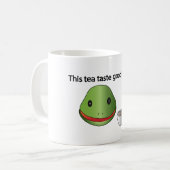 Frosch diese Tee-Geschmack-gute zwar Tasse! Kaffeetasse (Vorderseite Links)