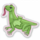 Frosch-Drache-Aufkleber Aufkleber (Vorderseite)