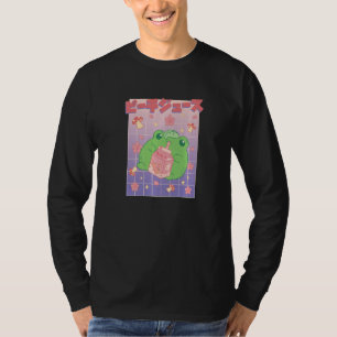 Frosch Drink Pfirsichsaft Milch Drink Pilz T-Shirt