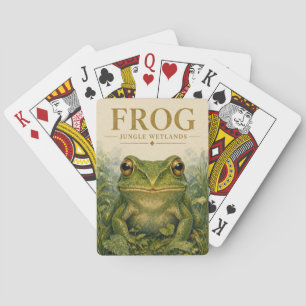 Frosch-Dschungel-Feuchtgebiet-Wildlife Spielkarten