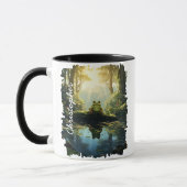 Frosch durch Waldstreams Reflektion Tasse (Links)