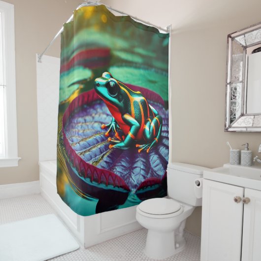 Frosch Duschvorhang (Beispiel)