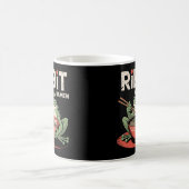 Frosch Eating Ramen Funny Ribbit Ramen Kaffeetasse (Mittel)