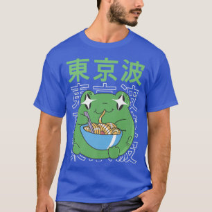 Frosch Eating Ramen Japan Cottagecore Ästhetik Kaw T-Shirt