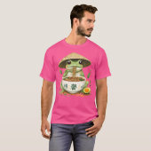 Frosch Eating Ramen Japanisch Kunst Niedliche Anim T-Shirt (Vorne ganz)