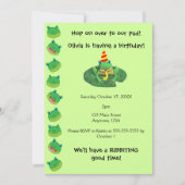 Frosch Einladung (Vorderseite)
