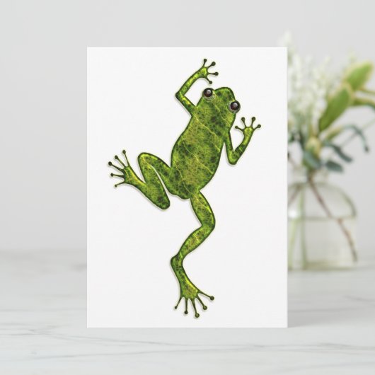 Frosch Einladung (Stehend Vorderseite)