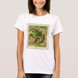 Frosch-Entwurfs-Damen-angepasster T - Shirt