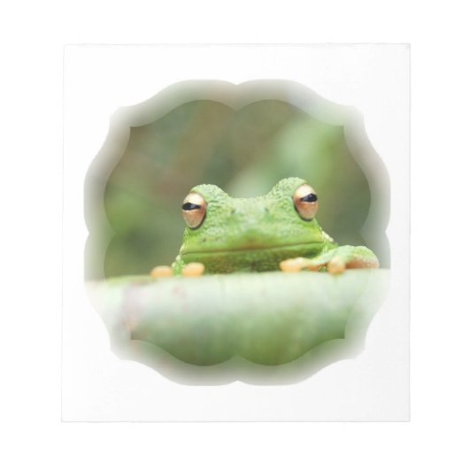 Frosch Eyes Notepad Notizblock (Vorderseite)