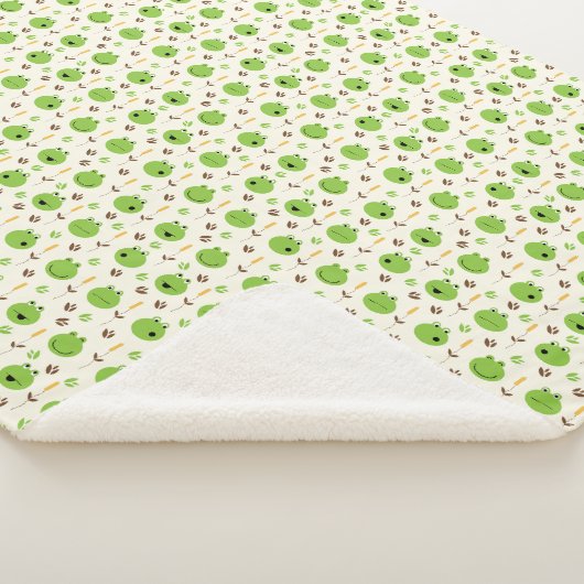 Frosch Faces Pattern Sherpadecke (3/4)