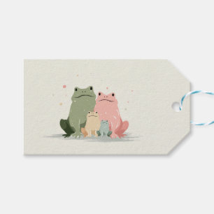 Frosch Familie – Niedliche Tier Kunst mit Charme Geschenkanhänger