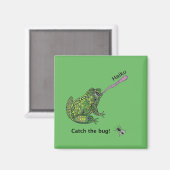 Frosch fängt den Haiku-Bug! Magnet (Vorderseite/Rückseite)