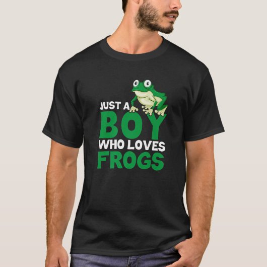 Frosch fängt nur einen Jungen, der Frösche Liebe T-Shirt (Vorderseite)