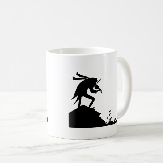 Frosch-Fiedler auf dem Dach Kaffeetasse (VorderseiteRechts)