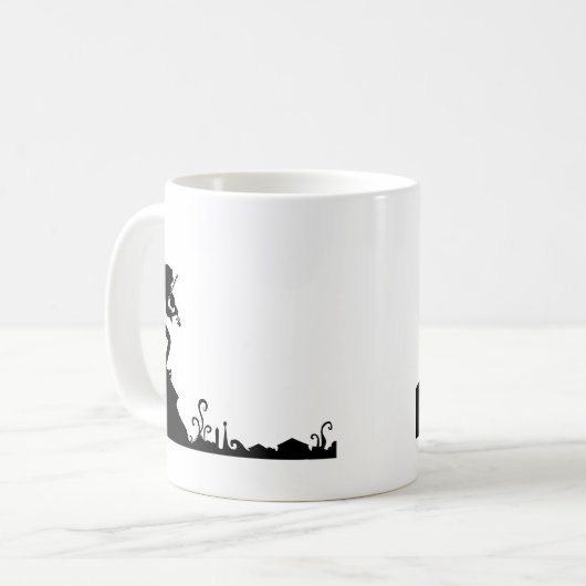 Frosch-Fiedler auf dem Dach Kaffeetasse (Vorderseite Links)