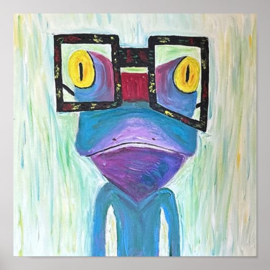 Frosch Fine Art PopArt Poster (Vorne)