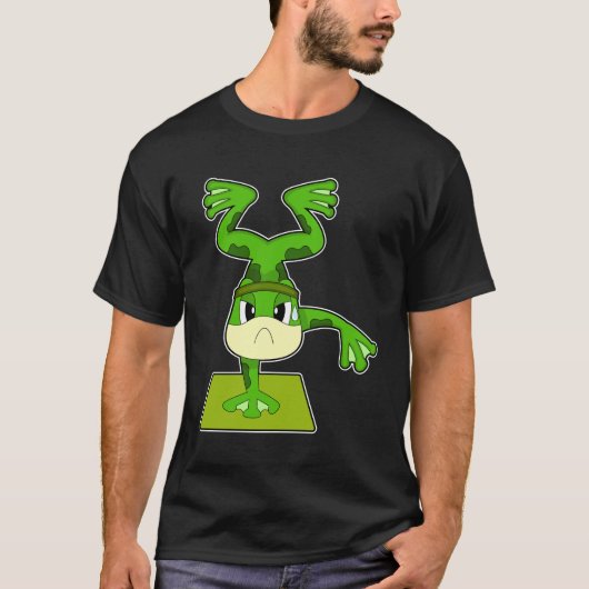 Frosch Fitness Handstand T-Shirt (Vorderseite)