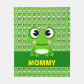 Frosch-Fleece-Decke Fleecedecke (Vorderseite)