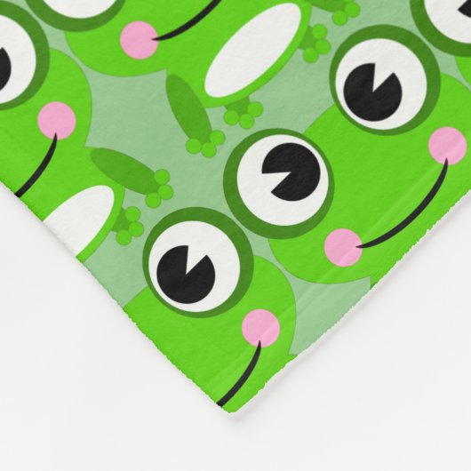 Frosch-Fleece-Decke Fleecedecke (Ecke)