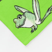 Frosch Fleecedecke (Ecke)