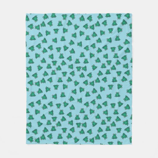 Frosch Fleecedecke (Vorderseite)
