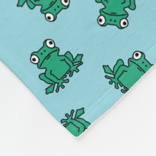 Frosch Fleecedecke (Ecke)