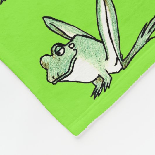 Frosch Fleecedecke (Ecke)