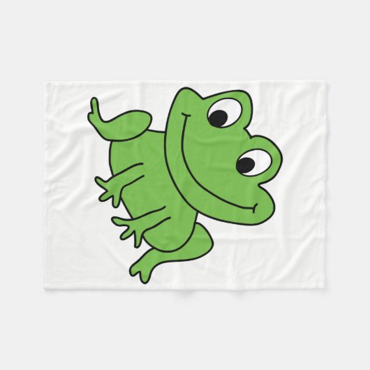 Frosch Fleecedecke (Vorderseite (Horizontal))