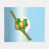 Frosch Fleecedecke (Vorderseite (Horizontal))