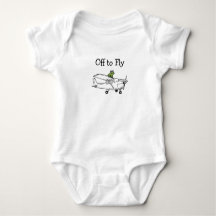 Frosch fliegt Flugzeug Personalisierter Babyjunge