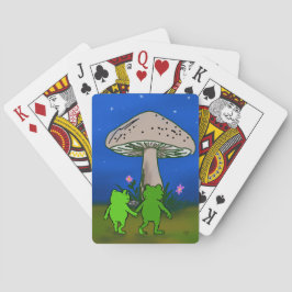 Frosch Freunde Paar Whimsical Cute Spielkarten