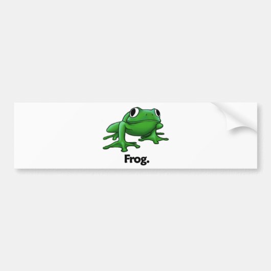Frosch-Frosch Autoaufkleber (Vorne)