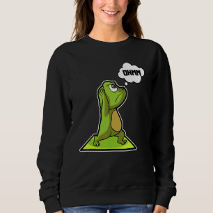 Frosch Frosch Yoga-Übungen Sport Gymnastik Ohm Her Sweatshirt