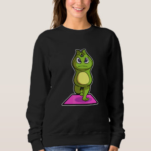 Frosch Frosch Yoga-Übungen Sport Gymnastik Ohm Her Sweatshirt
