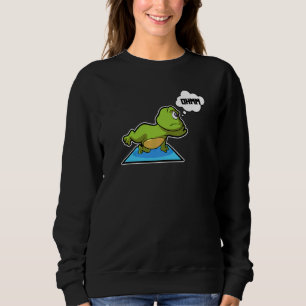 Frosch Frosch Yoga-Übungen Sport Gymnastik Ohm Her Sweatshirt