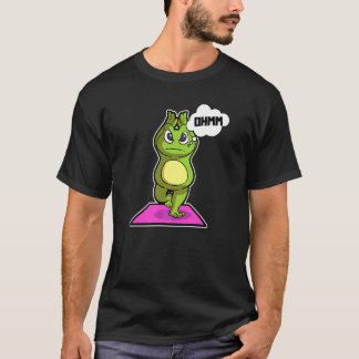 Frosch Frosch Yoga-Übungen Sportgymnastik Ohm Herz T-Shirt