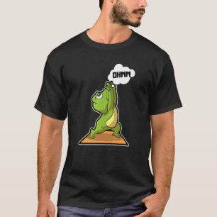 Frosch Frosch Yoga-Übungen Sportgymnastik Ohm Herz T-Shirt